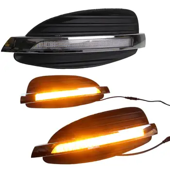 

2Pcs LED Two-way Function Daytime Running Light for Mercedes Benz W211 2016-2019