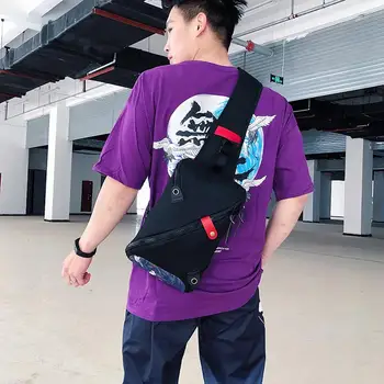 

2020 folder for documents Outdoor Casual Men Nylon Zipper Shoulder Chest Bag Anti-theft Crossbody Pouch Christmas gift
