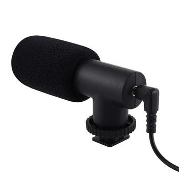 

3.5mm Audio Stereo Filmmaking Recoding Photography Interview Microphone for Vlog Youtube Video DSLR &DV For iphone,Smartphones