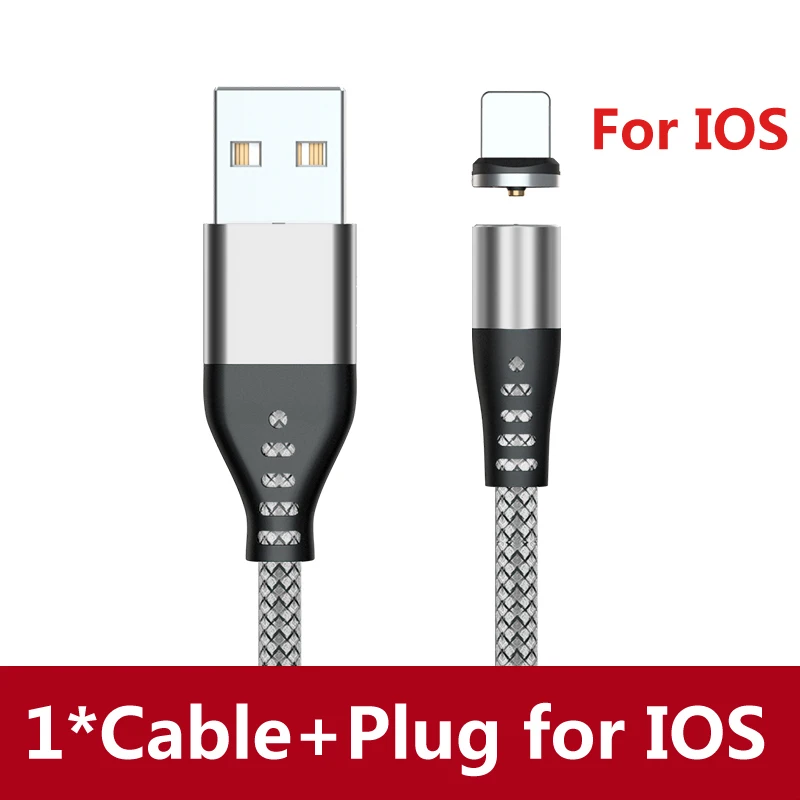 AUFU LED Magnetic USB Charging Cable Type C Phone Cable Magnet Charger Micro USB Cord For Xiaomi Samsung For iPhone 12 magnetic phone charger Cables