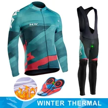 NW зимняя одежда для велоспорта спуск комплект для велосипеда костюм для защиты от пониженных температур Спорт на открытом воздухе Тепловая ветрозащитная куртка езда велосипедная одежда
