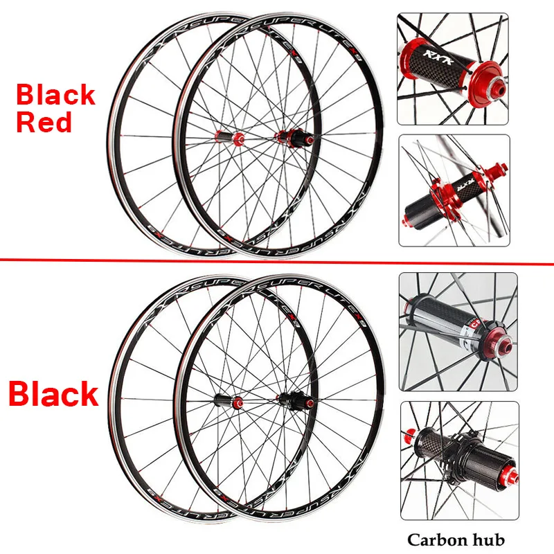 RXR Bike Wheels Carbon Fiber Hub 700 Wheel Sets Wheels Sealed Bearing Road Bike Wheelset 700c Alloy Ultra-light 20/24H
