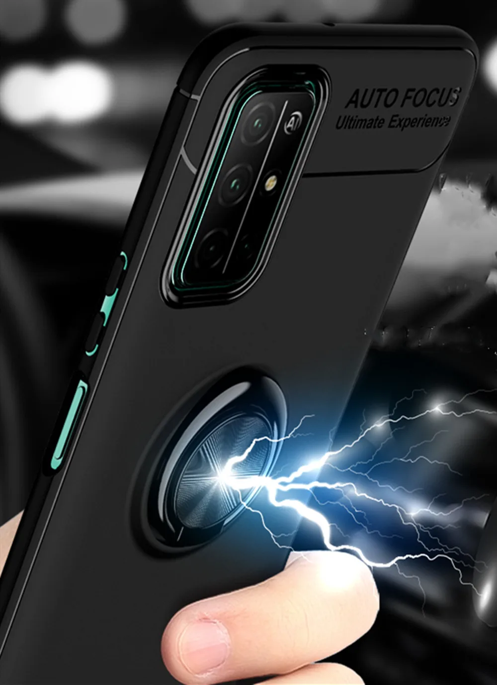 Мягкий чехол для телефона из ТПУ с магнитным кольцом Huawei Honor 30S/ Enjoy 10E/ Y7P P40 P40pro