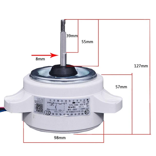 Air Conditioning Fan Motor YKF2462 YDK246 For Midea