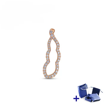 

High Quality Original SWA Earrings with Original Engraved Fashion Printed Pea Earrings Women Jewelry Free Shipping Wholesale