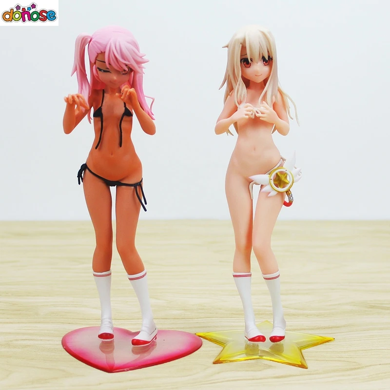 Anime Fate/kaleid liner Prisma Illya Illyasviel Von Einzbern / Chloe Von Einzbern 1/7 Sexy PVC Action Figure  Model Kids Toy