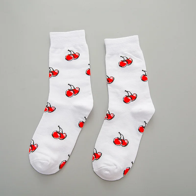 Jeseca/Новинка осени; милые носки в японском стиле Kawaii для девочек; корейская мода; Harajuku; винтажные уличные носки; хлопковые мягкие зимние теплые носки - Цвет: white