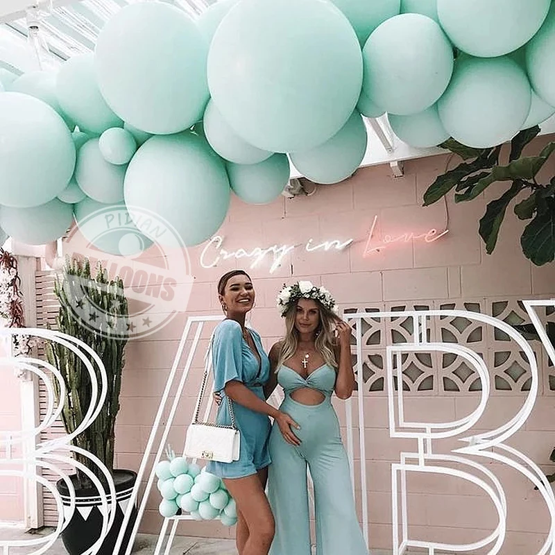 Palloncini Giganti In Lattice Tiffany Blue Balloon Decoration Birthday Party Wedding Scene Room Layout Colorato 10-36 Pollici Macarone Ballon