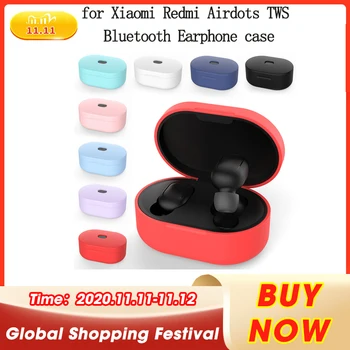 

HOT Earphones Case Latest Silicone Protective Cover Case for Xiaomi Redmi Airdots TWS Bluetooth Earphone Headset Accessories