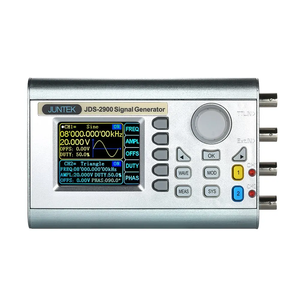 JDS2900-15M 15 МГц генератор сигналов цифровой контроль двухканальный DDS функция генератор сигналов частотомер произвольная волна
