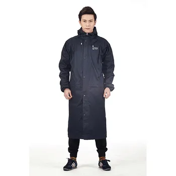

Outdoor Long Men's Raincoat Hooded Thickening Ladies Raincoat Travel Safety Reflective Waterproof Raincoat DD6YY