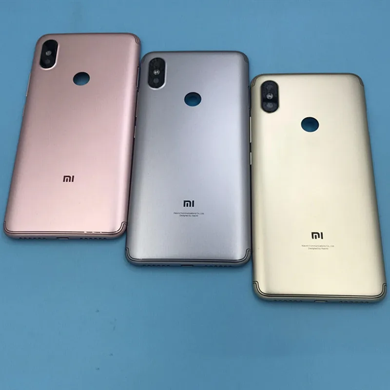 Для Xiaomi Redmi S2 Y2 запасные части задняя крышка батарейного отсека Корпус+ боковые кнопки+ камера вспышка Замена объектива