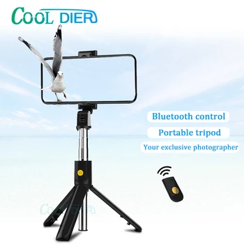 

COOL DIER 3 in 1 Wireless Selfie Stick Bluetooth 4.1 Foldable Handheld Monopod Shutter Remote Extendable Mini Tripod