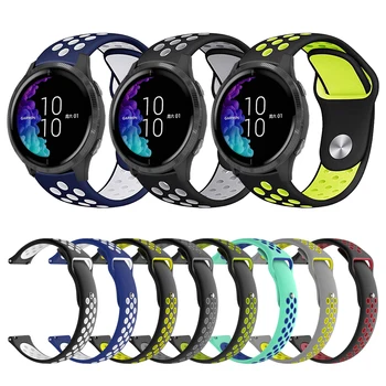 

18MM 20MM 22MM Silcone Straps For Garmin Venu GarminMove 3 Garmin Active S Vivoactive 4 4S Smart Wristband Quick Release Bands