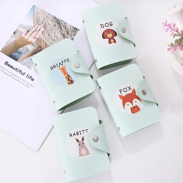 

Creative New Style PU Leather Hipster Cute Animal Wallet Card Bit More Girl'S-Style Practical Wallet