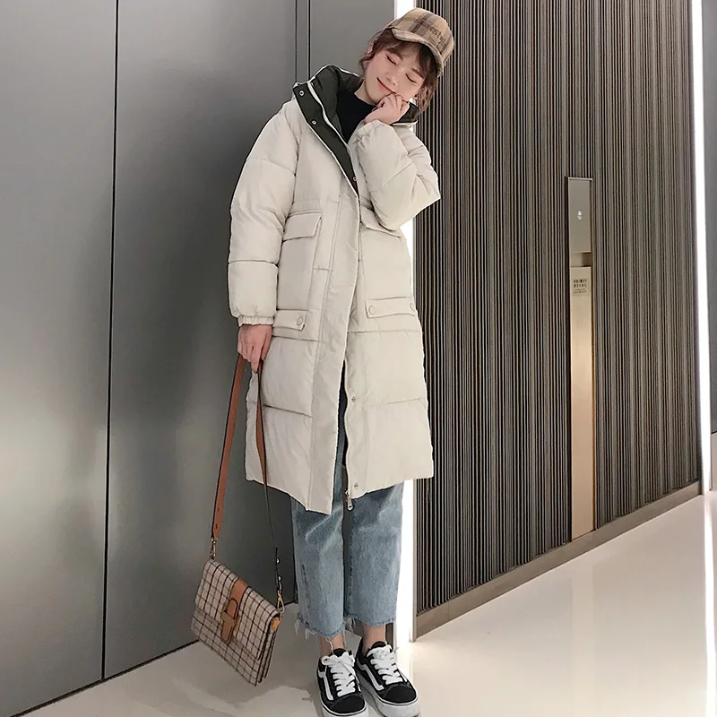 

Down Coat Autumn Winter Jacket Long Women Coat Female Stand Winter Jacket Women Parka Warm Casual Overcoat Jacket Parkas