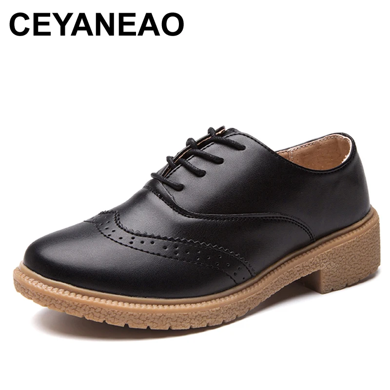

CEYANEAOOxford shoes for women, Oxford shoes, soft leather shoes, Vintage casual Oxford shoes for women,E024