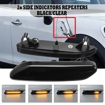 

2x Flowing Turn Signal Light Dynamic LED Side Marker Light 12v Side Repeater Lamp For Mini Cooper R60 COUNTRYMAN R61 PACEMAN