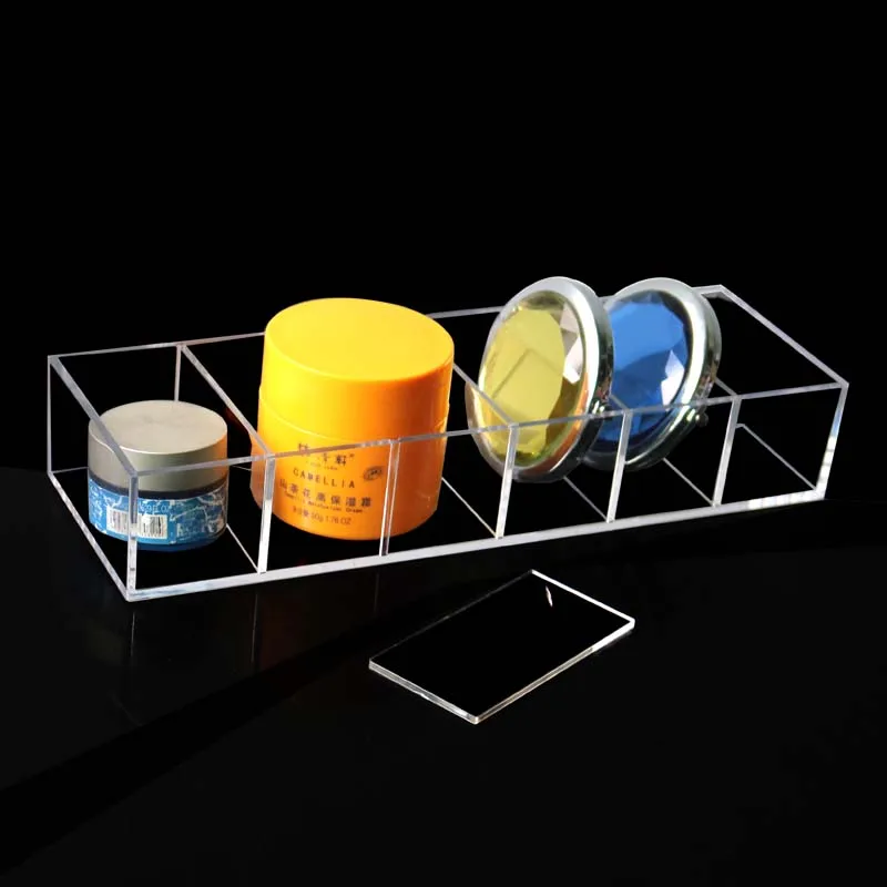 

Removable Air Cushion box Acrylic 6 Grid Makeup Organizer Powder Storage Box Lipstick Tools Eye Shadow Case Jewelry Cosmetic Box