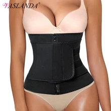 VASLANDA Neoprene Sauna Sweat Waist Cincher Slimming Belt Body Shaper Abdominal Trimmer Shapewear Cintas Modeladora Corsets