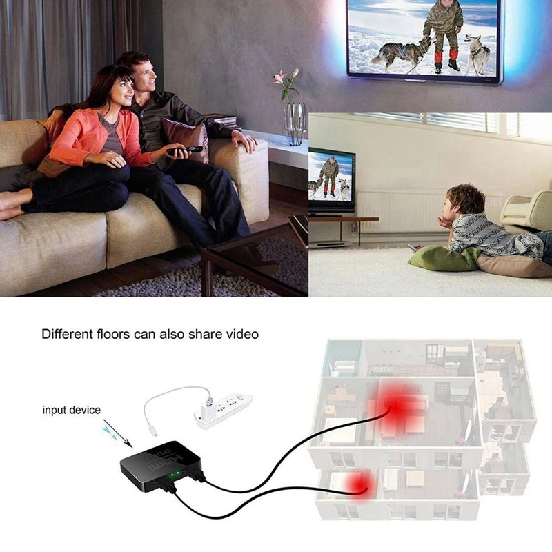 Hdmi сплиттер 1 в 2 Out-Ultra Hd 4K 4 порта Hdmi адаптер для Fire Stick/Tv/Fire Tv/Roku Tv/Ps4 Pro/X/