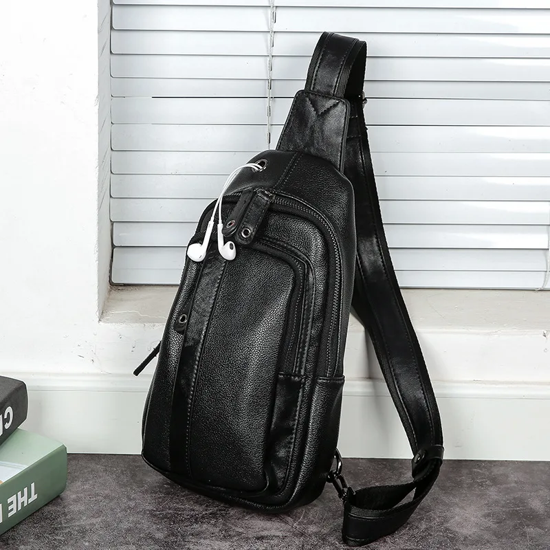 

Korean chest bag small bag backpack casual shoulder bag men slung men's diagonal bag