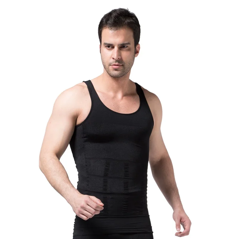 Men's Slimming Body Shapewear Corset Vest Shirt Compression Abdomen Tummy Belly Control Slim Waist Cincher Underwear Sports Vest - Image 5