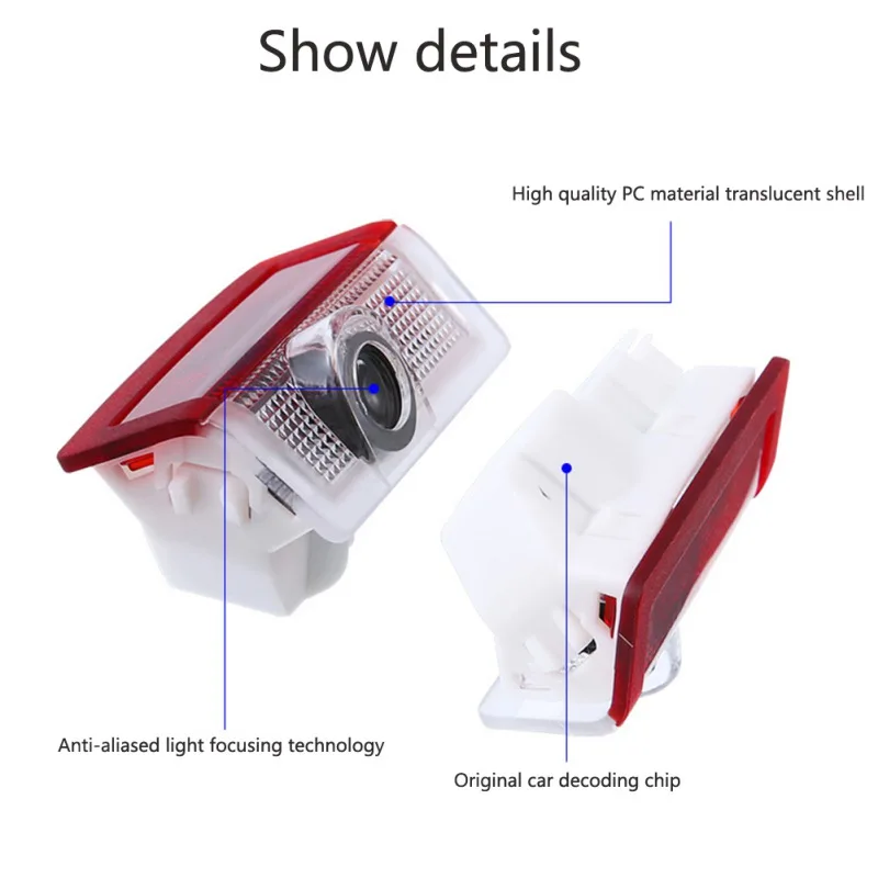 2 шт. Автомобильный светодиодный шаг двери любезно Добро пожаловать Свет дверь лампа-проектор логотипа призрак тени лазер лампа проектора для Mercedes