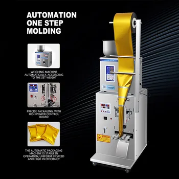 

Packing Machine Granular Powder Automatic Packaging Machine Bagging Tea Three-side Sealing Filling Machine For Seeds Coffee Bean