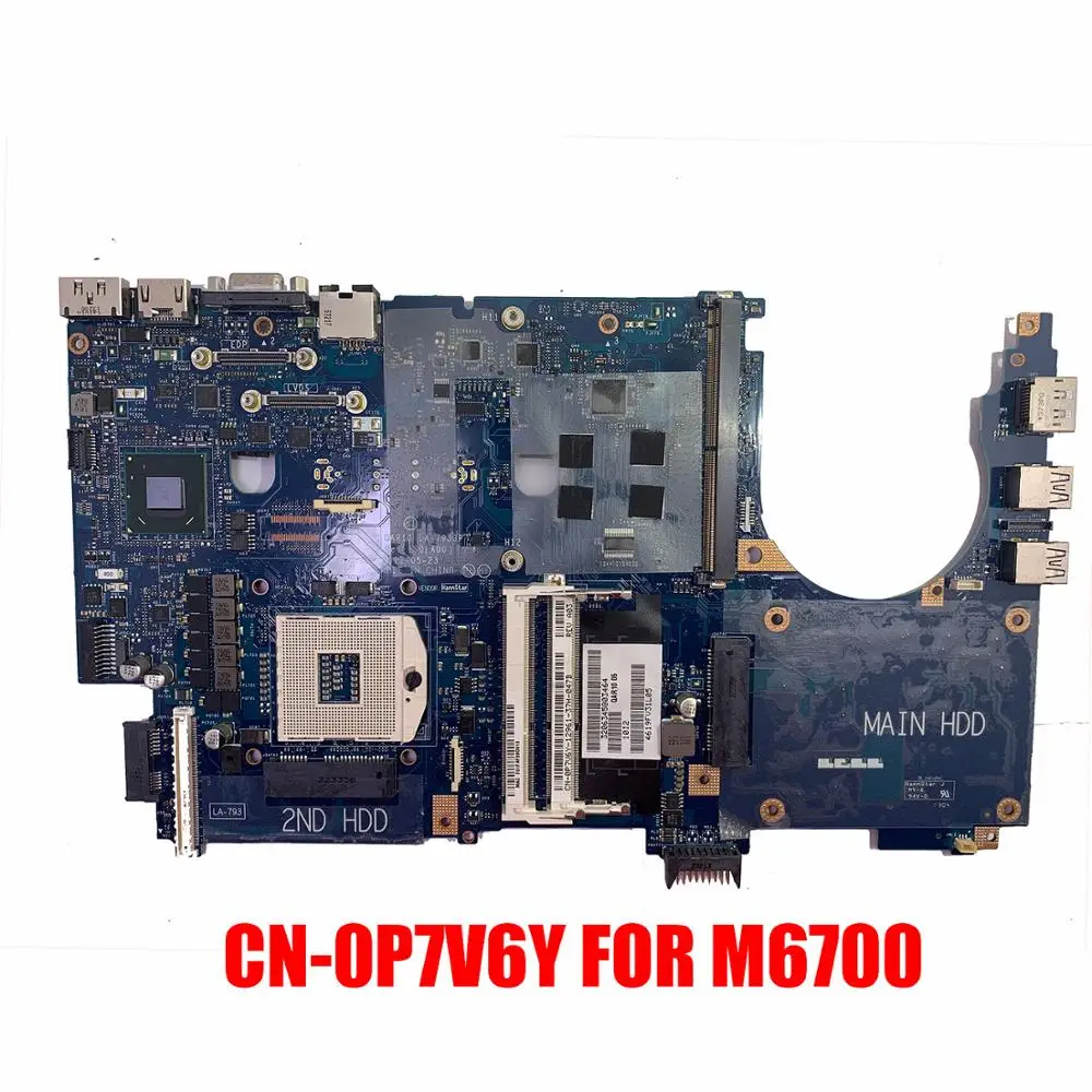CN-0P7V6Y M6700 материнская плата DDR3 hm77 lA-7933p REV: 1 0 A00 для DELL Precision ноутбука протестирована