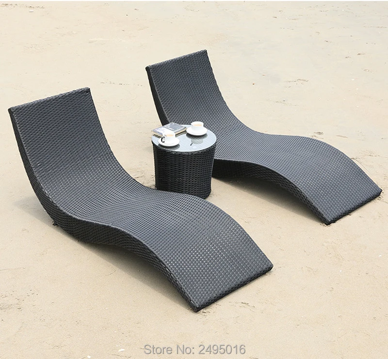 metal garden sun loungers