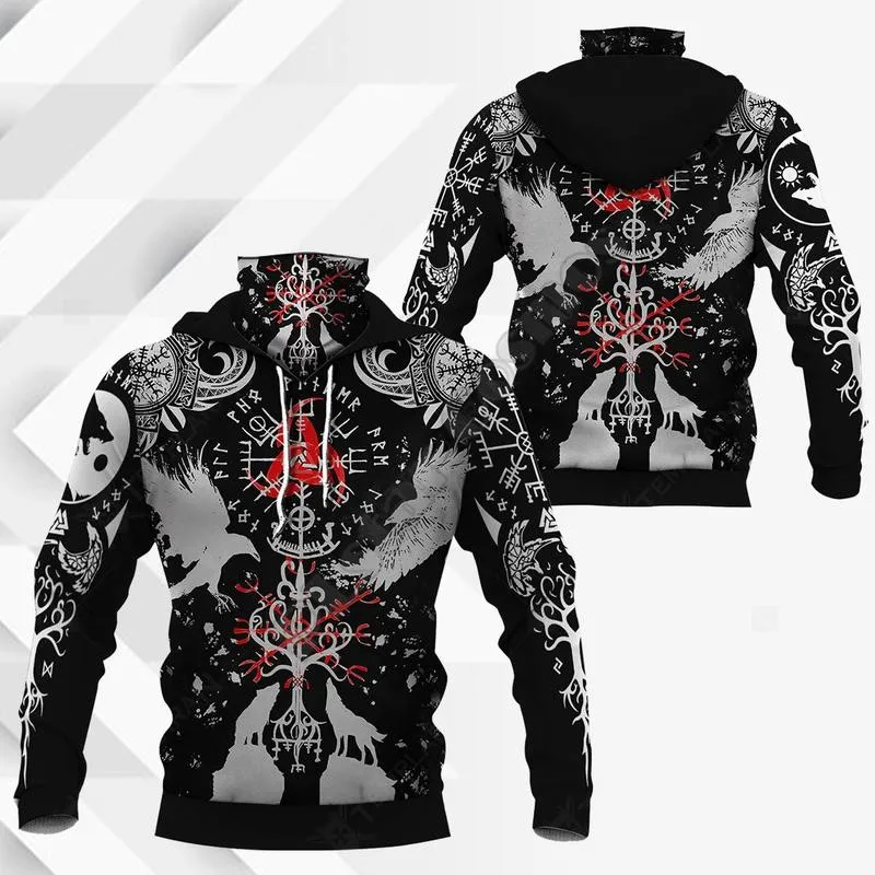 

Viking Tattoo 3D Printed Hoodies Harajuku Fashion Sweatshirt Women Men Casual Pullover Hoodie Mask Warm Drop Shipping 03