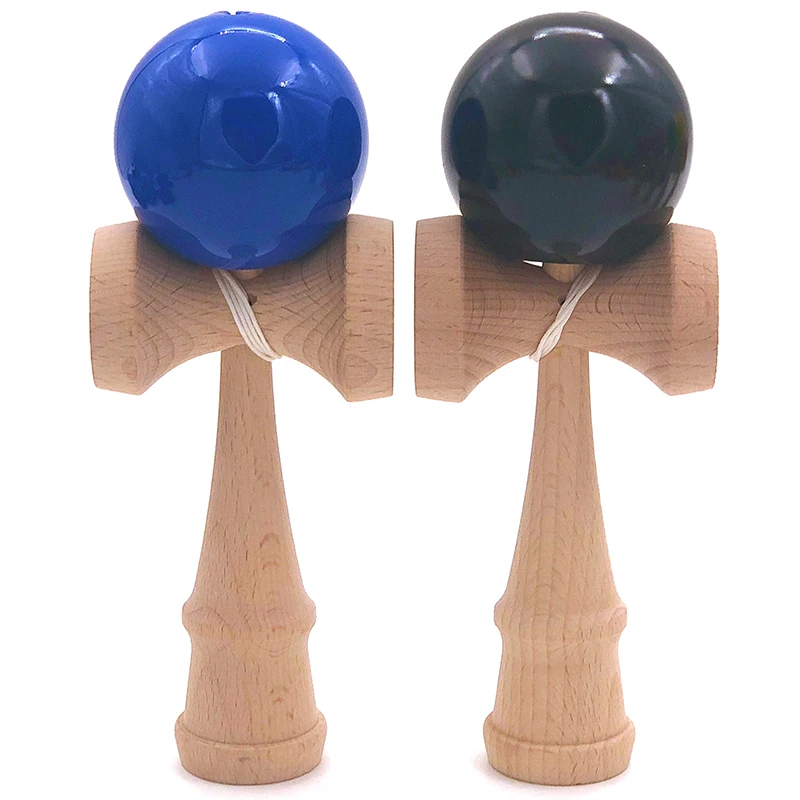 Обычная профессиональная бамбуковая деревянная игрушка Kendama для улицы, умелый шар для жонглирования, Одноцветный мяч для снятия стресса, обучающая игрушка для детей
