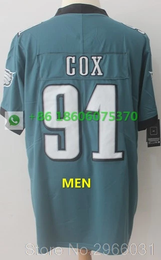 For men A+++ Качественная мужская майка для взрослых 86 Zach Ertz 91 fletcher cox 11 carson wentz 9 Nick Foles Philadelphia - Цвет: For men