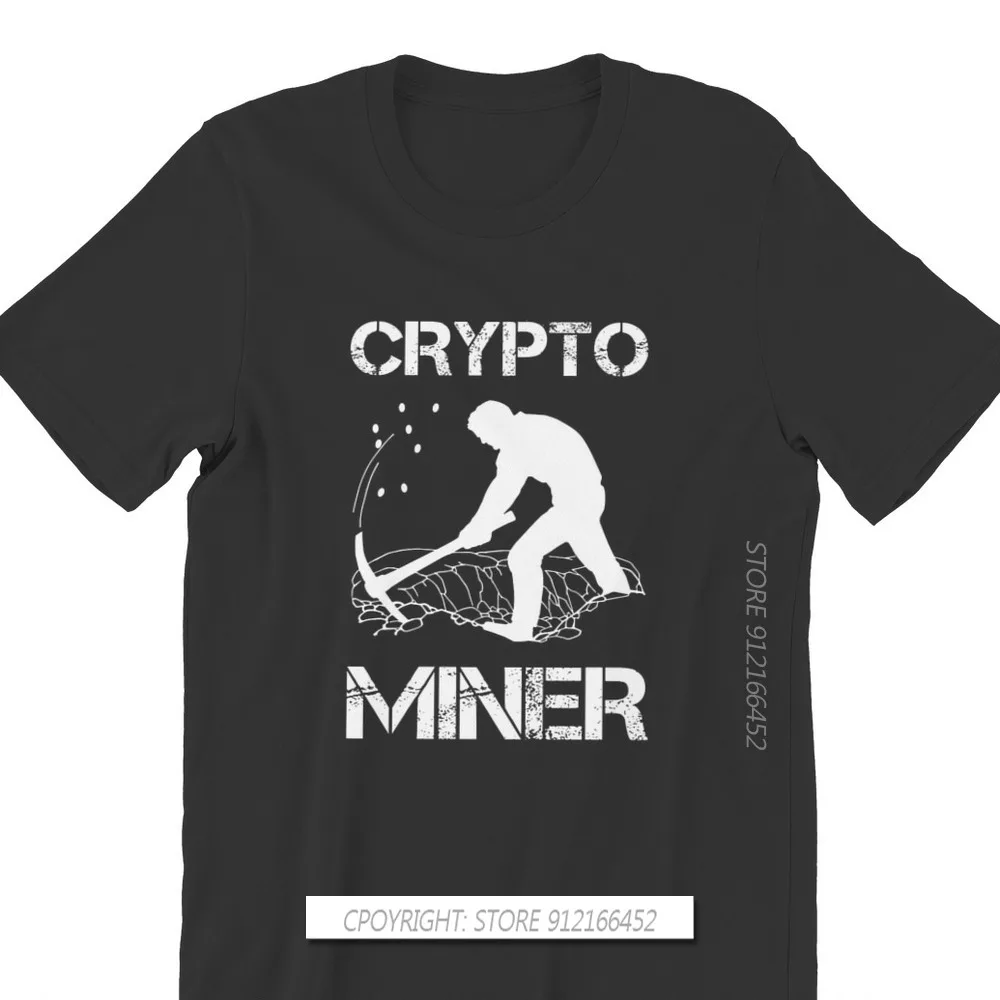 Bitcoin Meme 100% Cotton TShirts Crypto Miner Cryptocurrency Holder Merch Distinctive Homme T Shirt Hipster Clothes Size XS-3XL 2