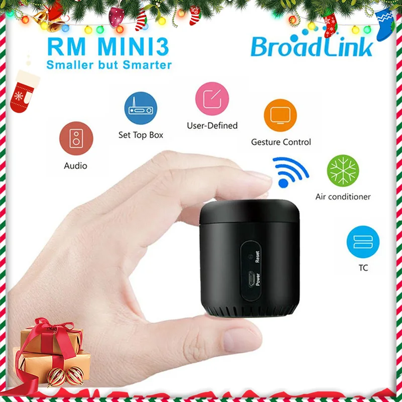 Broadlink умный дом RMMini 3 IR+ WiFi+ 4G пульт дистанционного управления работа с Alexa Google Home Android iOS беспроводное приложение управление Лер