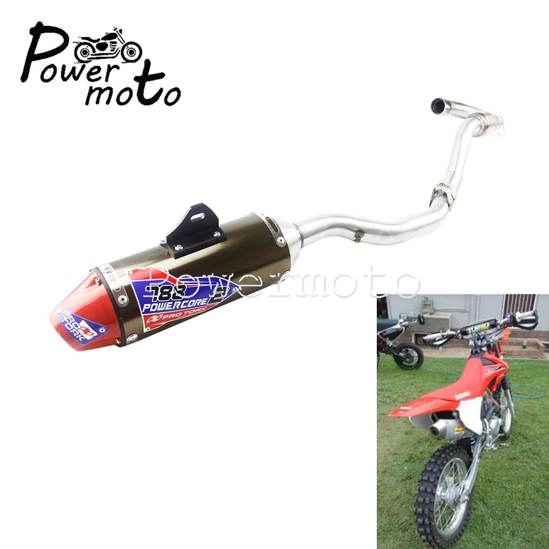 For Honda 2003-2016 CRF150F CRF230F Complete Exhaust Muffler Pipe Silencer Dirt Pit Bike Racing Tail Pipe CRF 150 230