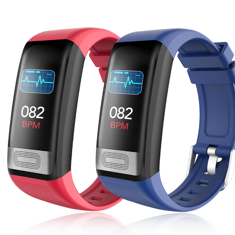ECG PPG смарт-браслет часы кровяное давление smartwatch монитор сердечного ритма Спорт фитнес-трекер для ios android здоровье браслет