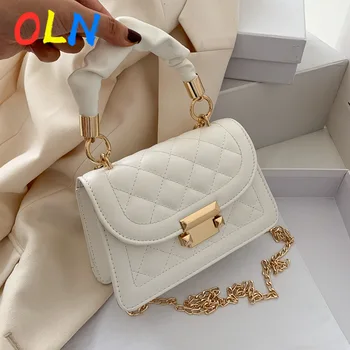 

Mini PU Leather Tote Bags for Women 2020 Luxury Simple Shoulder Handbags Female Travel Crossbody Bag Chain Design Cross Body Bag