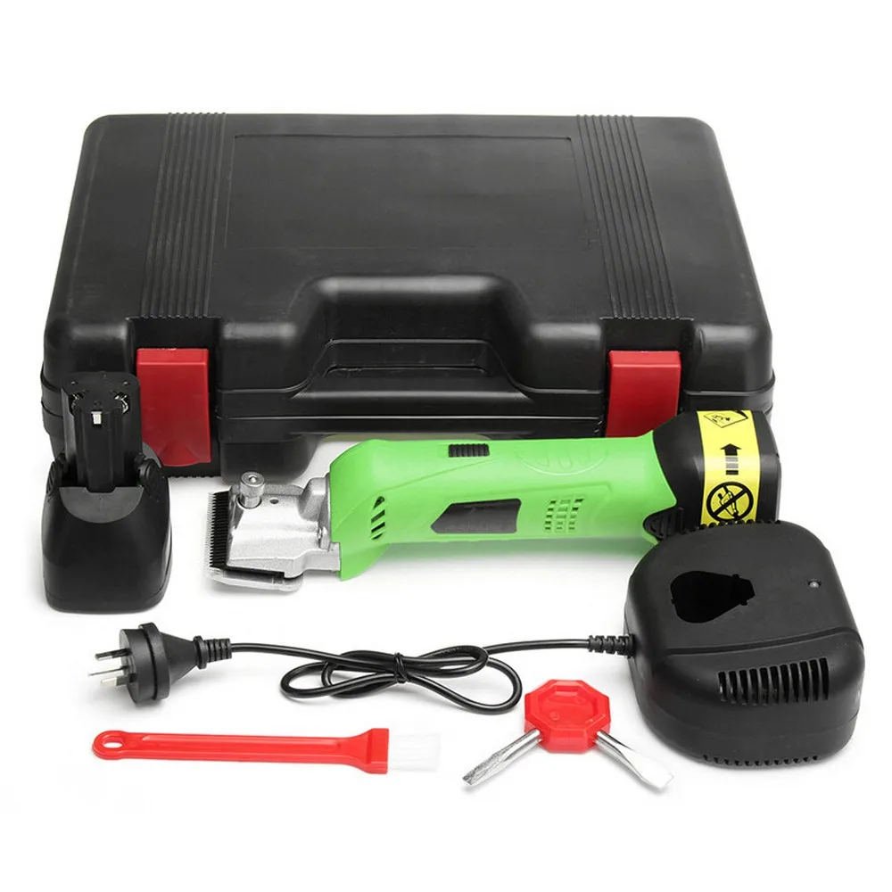 Doersupp-1PC-12V-450W-Green-Rechargeable-Horse-Shearing-Shears-Clipper-Cutter-Cutting-Sxissors-Garder-Supplier (4)
