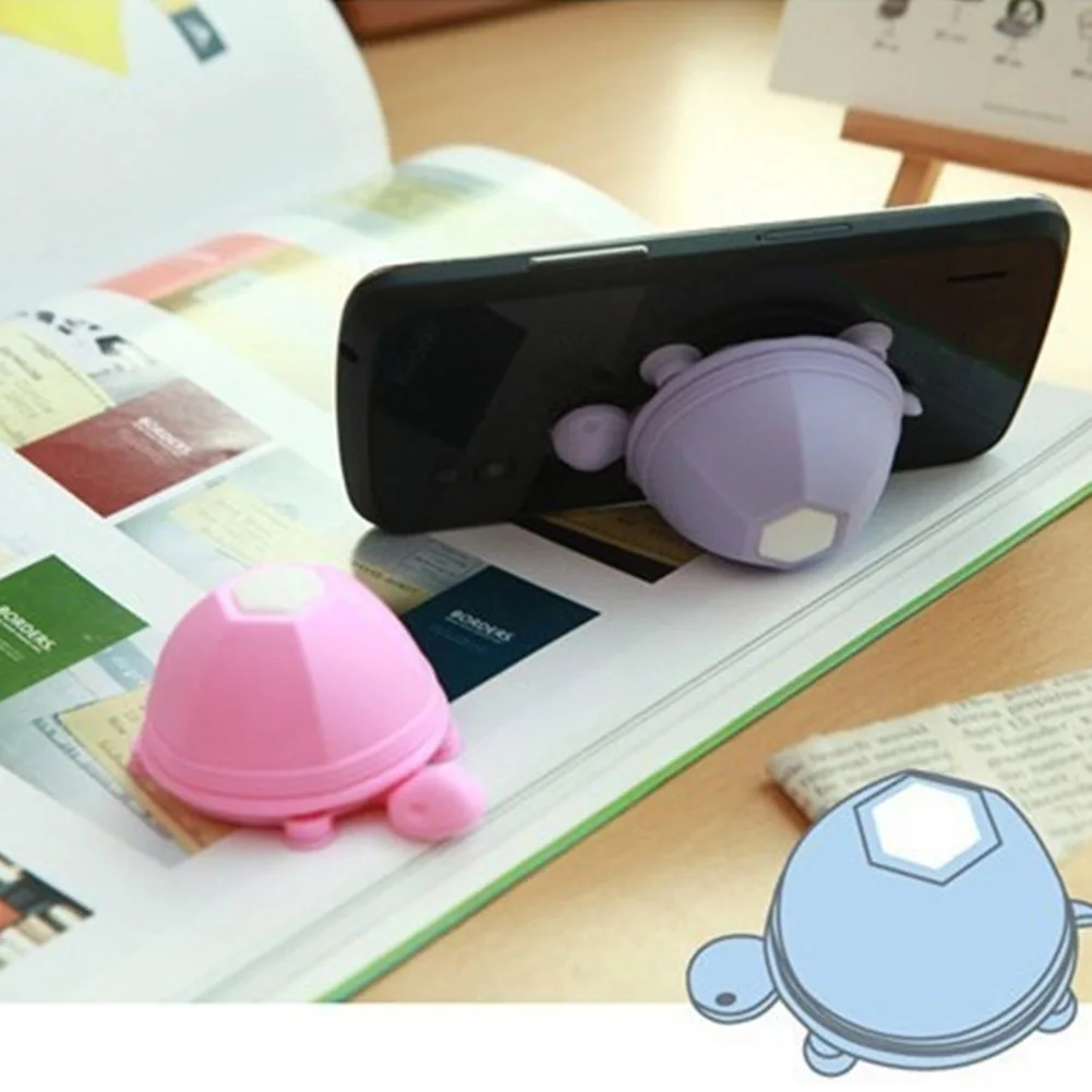 Милый держатель для телефона, подставка, силиконовая черепаха, наушники, намотка для наушников, кабель для I-Phone Sam-sung X-iaomi, светильник, фиолетовый цвет