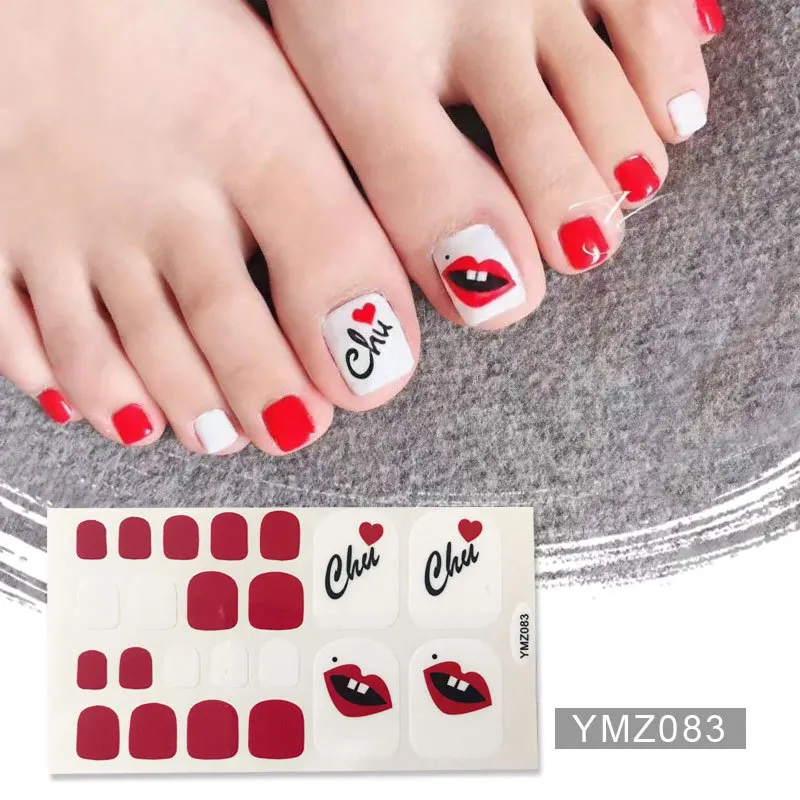 YMZ083 Lamemoria, новые стикеры на ногти, клей, лак для ногтей, обертывания для пальцев ног, блестящие, однотонные, серебристые наклейки, полоски для ногтей, маникюр для девочек - Цвет: YMZ083