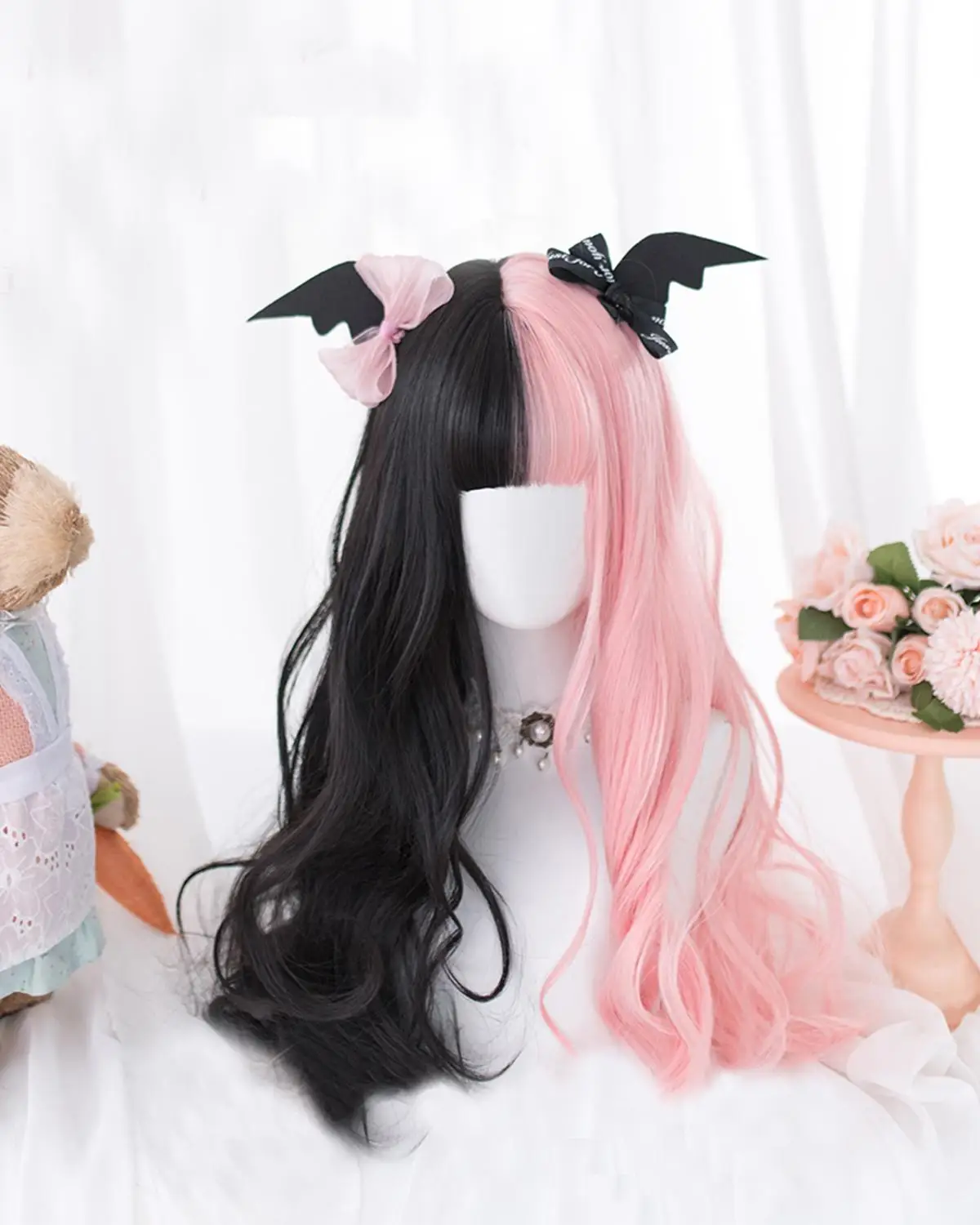 Cosplaymix 3 Style Christmas Halloween Party Lolita Alice Garden Ombre Long Curly Bangs Cosplay Synthetic Wig Cap Costume Props Aliexpress