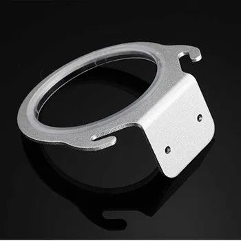 

Bathroom Aluminium Alloy Home Hotel Salon Fixed Support With Inner Ring Bolt Insert Non Slip Hair Dryer Holder Rack Wall Mounted
