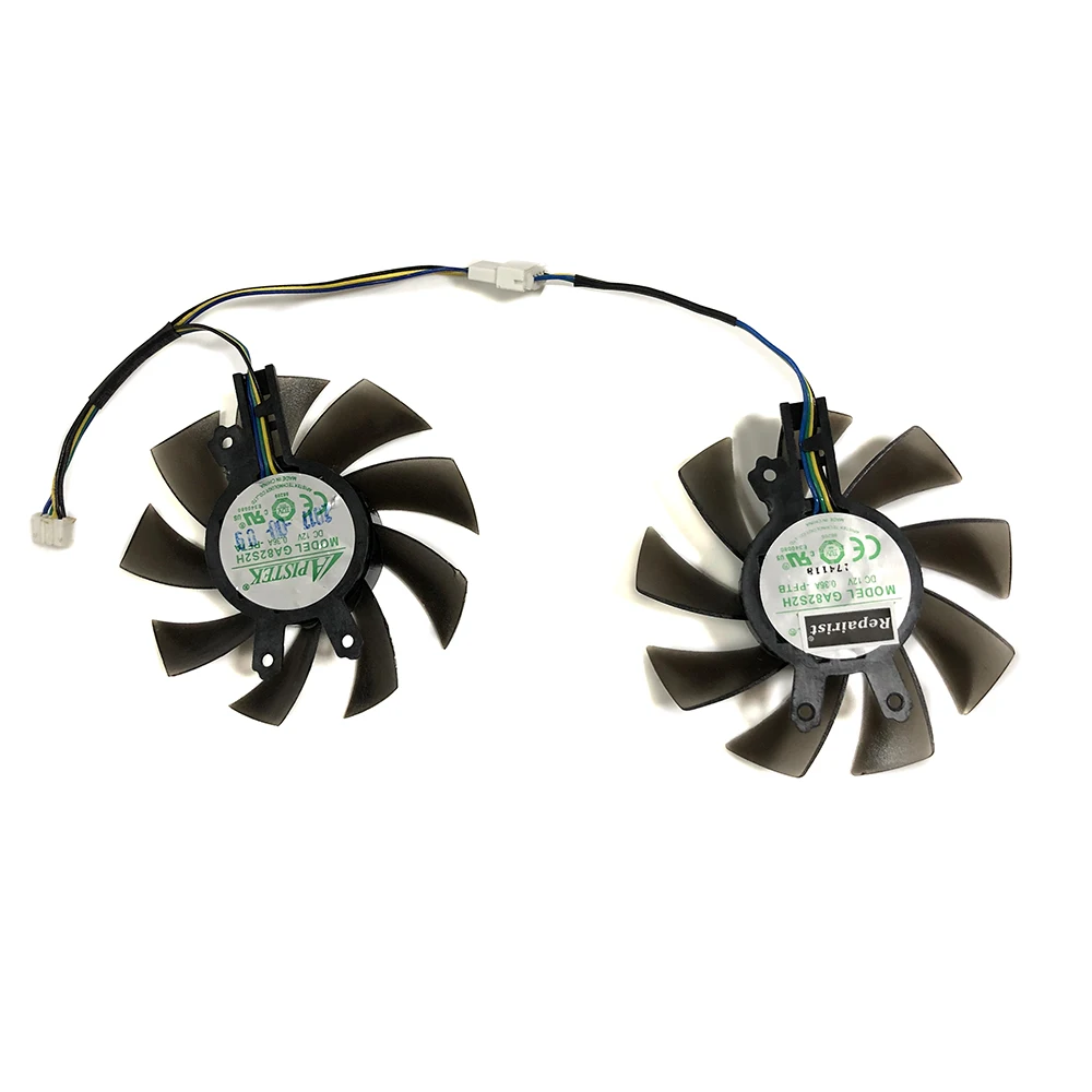 2 шт./компл. GA82S2H GTX1060 GK-RTX2060 GPU VGA кулер вентилятор для KFA2 GTX 1060 kuroutoshikou GALAKURO GF-GTX1060 Замена видеокарты