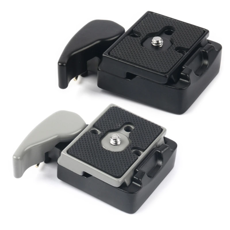 

323 Quick Release Plate 200PL-14 QR Plates Adapter with Rapid Connect Clamp Mount 1/4'' to 3/8'' Screw for DSLR Camera Tripod