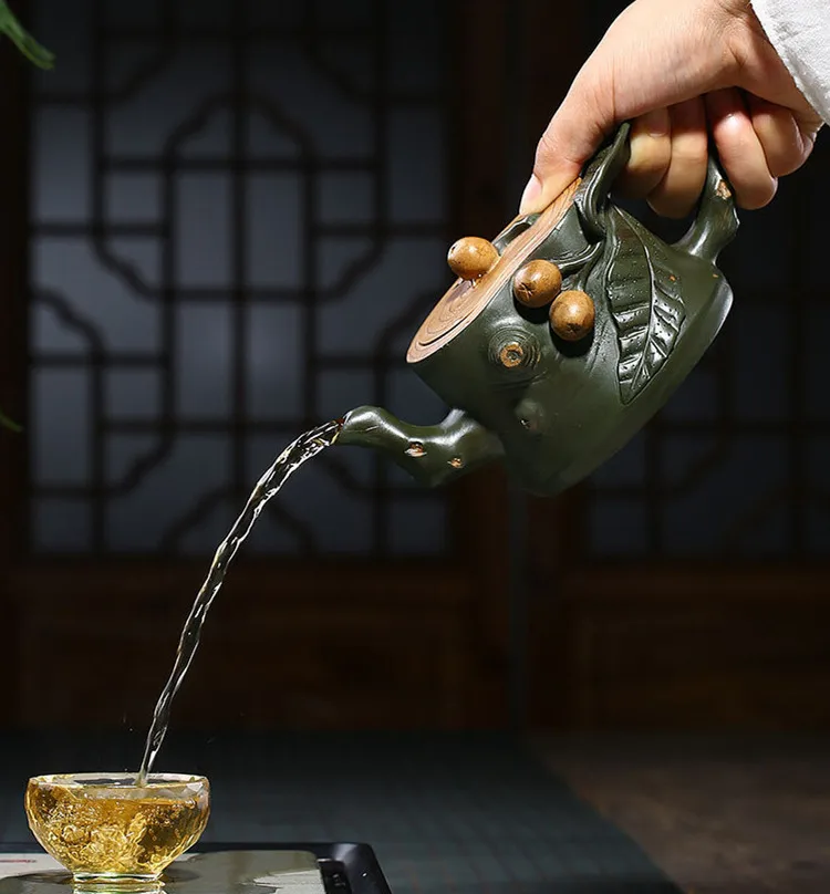 Керамический Чайник Китайский Исин Zisha глина чайный горшок Gongfu Чайный набор ситечко для заварочного чайника 400 мл Новое поступление высокое качество с подарочной коробкой