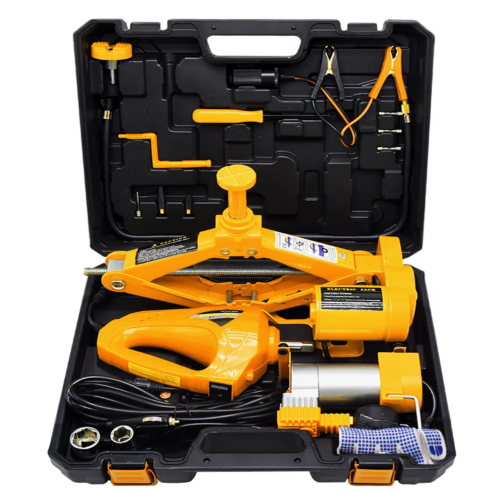 Nthpower 3 Ton Electric Car Jack Kit Lifting Set 12v 3 In 1 Scissors