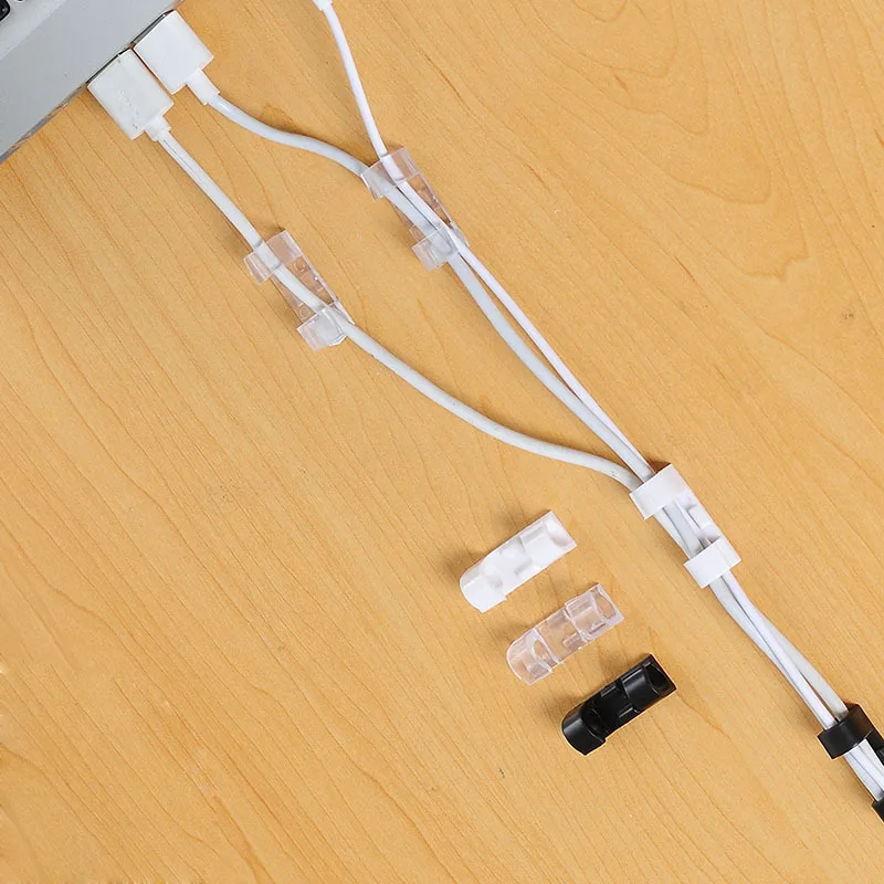 

Self-Adhesive Rushed Wire Cord Manager Retaining Clip Cable Clamp Cable Storage Organizing Box Data Cable Wire Holder