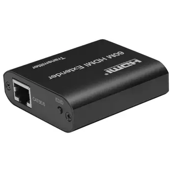 

HDMI Extender Adapter 60m HDMI to RJ45 Single Cable HD Network Transmitter Receiver 2020
